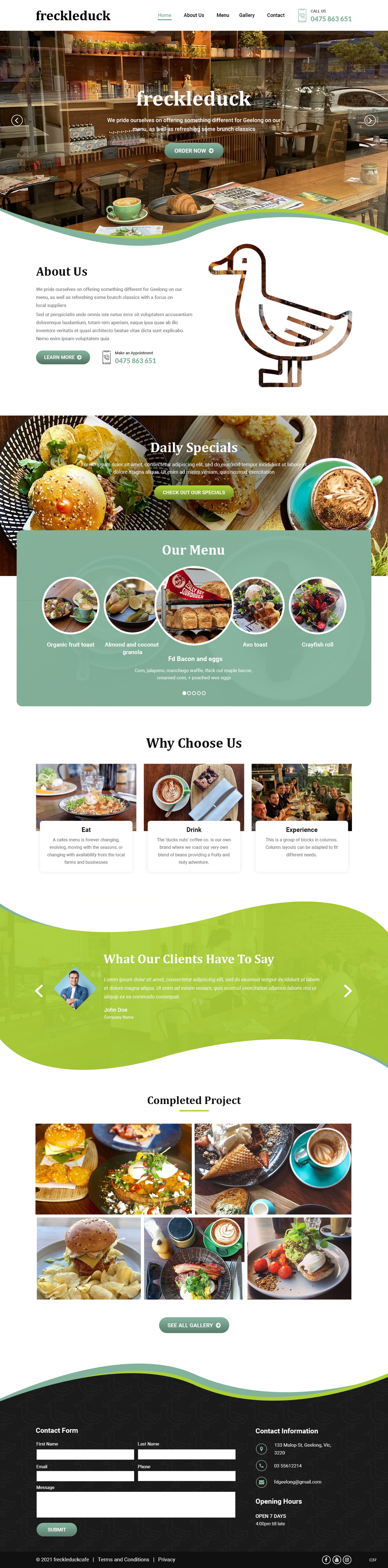 Web-Design von pb für Freckleduck | Design #26249255