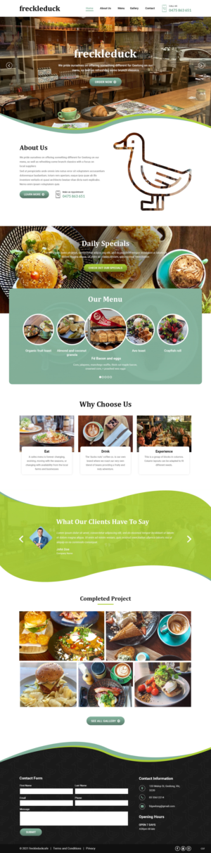 Web-Design von pb für Freckleduck | Design: #26249255