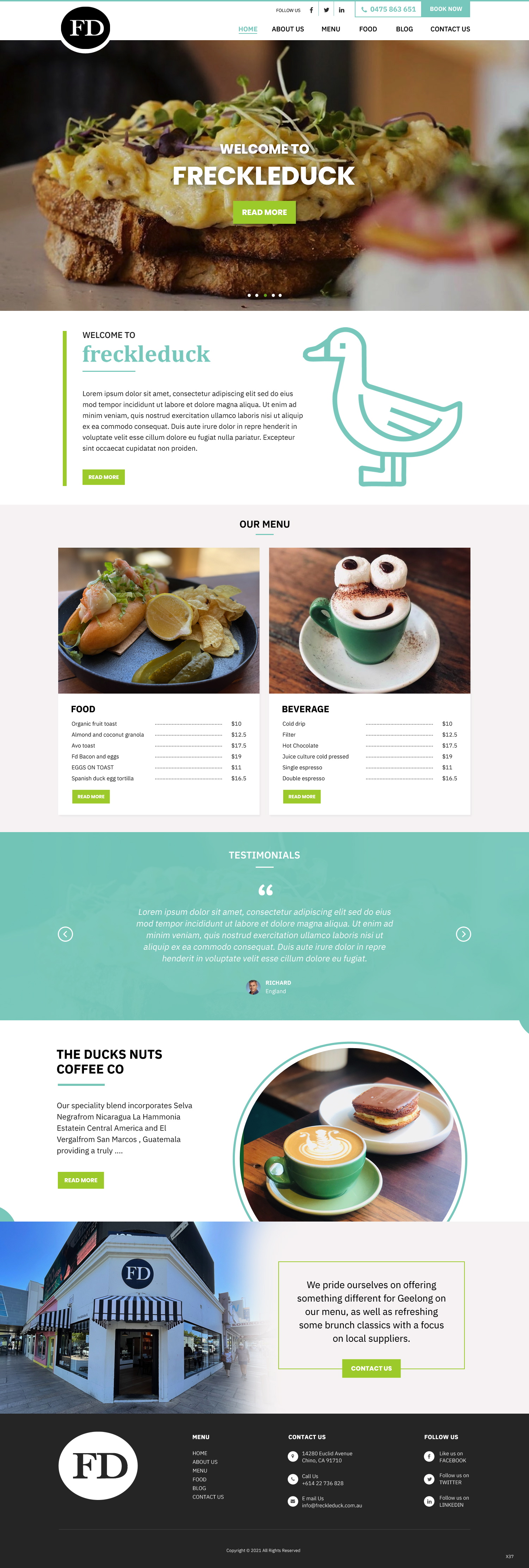 Web-Design von pb für Freckleduck | Design #26249264