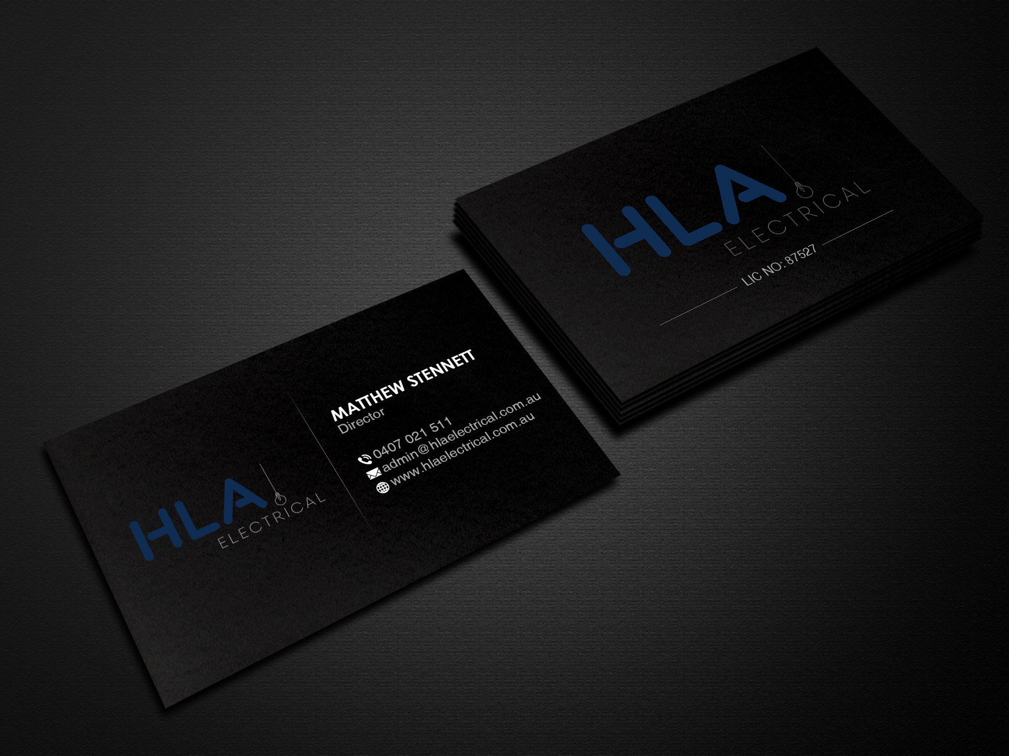 Business Card Design by Creations Box 2015 for HLA Electrical | Design #26245126