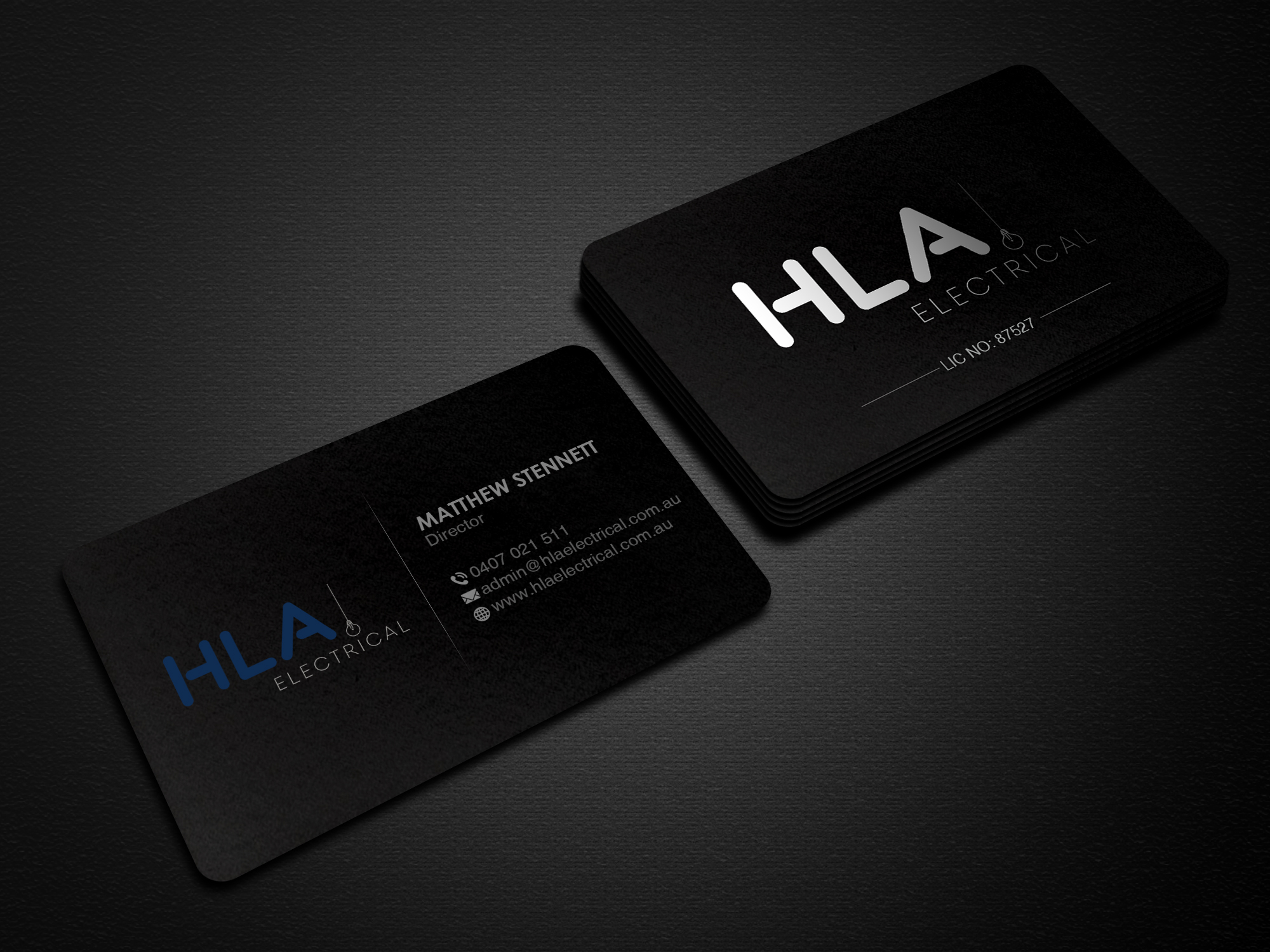 Business Card Design by Creations Box 2015 for HLA Electrical | Design #26245128