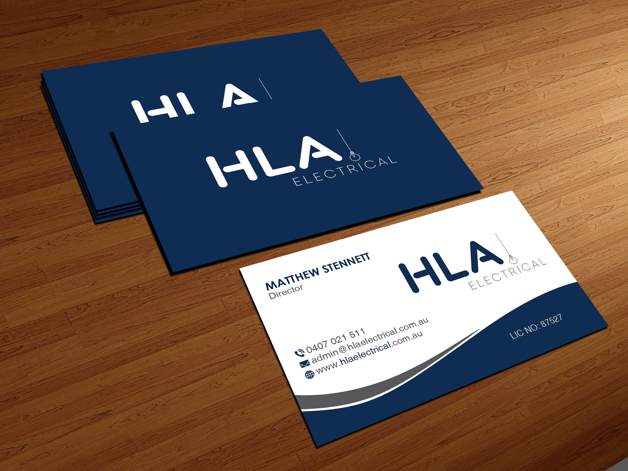 Business Card Design by Creations Box 2015 for HLA Electrical | Design #26245131