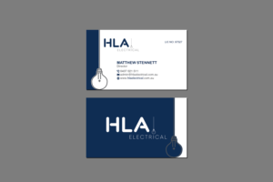 Business Card Design by Creations Box 2015 for HLA Electrical | Design: #26245440