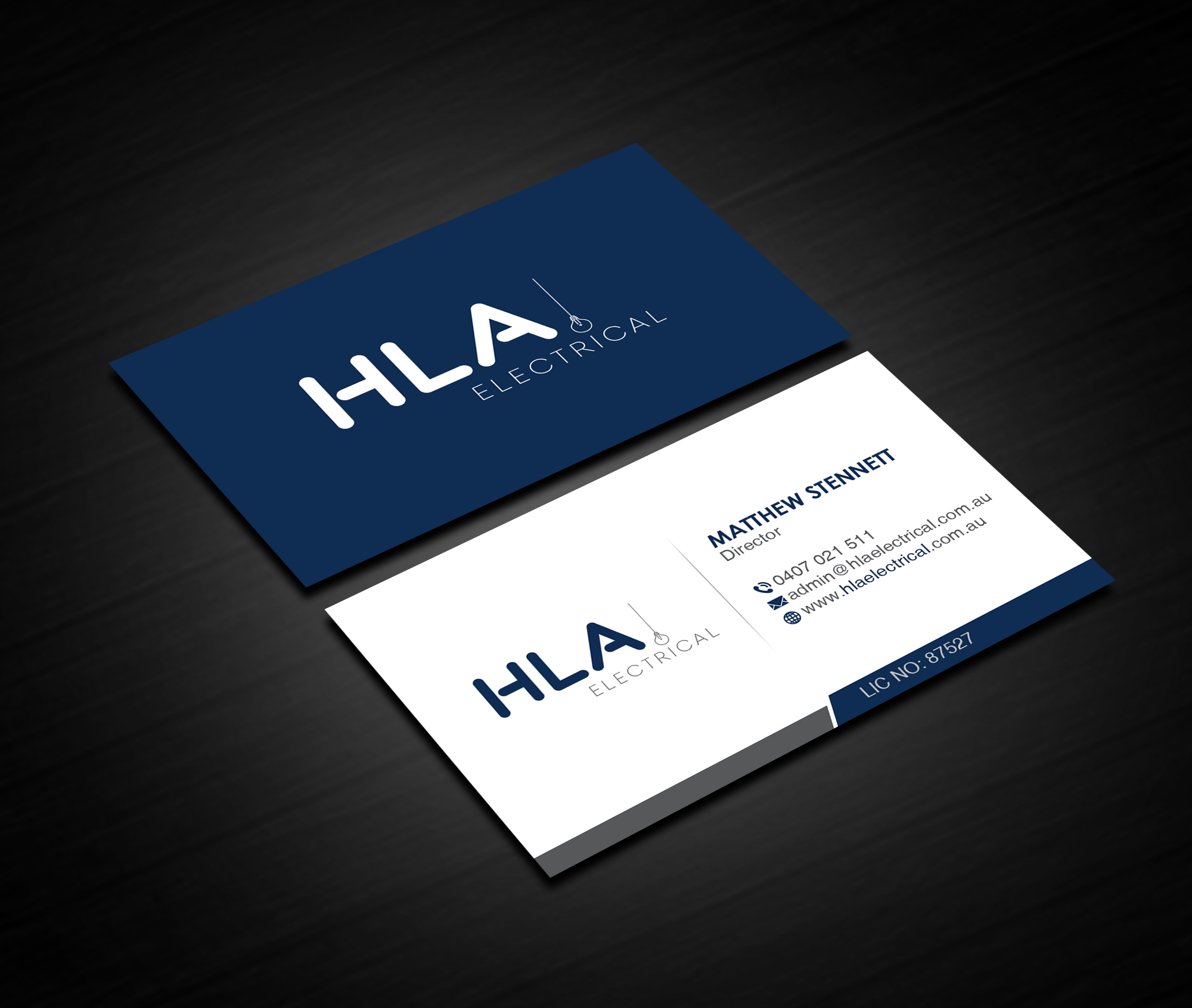 Business Card Design by Creations Box 2015 for HLA Electrical | Design #26245542