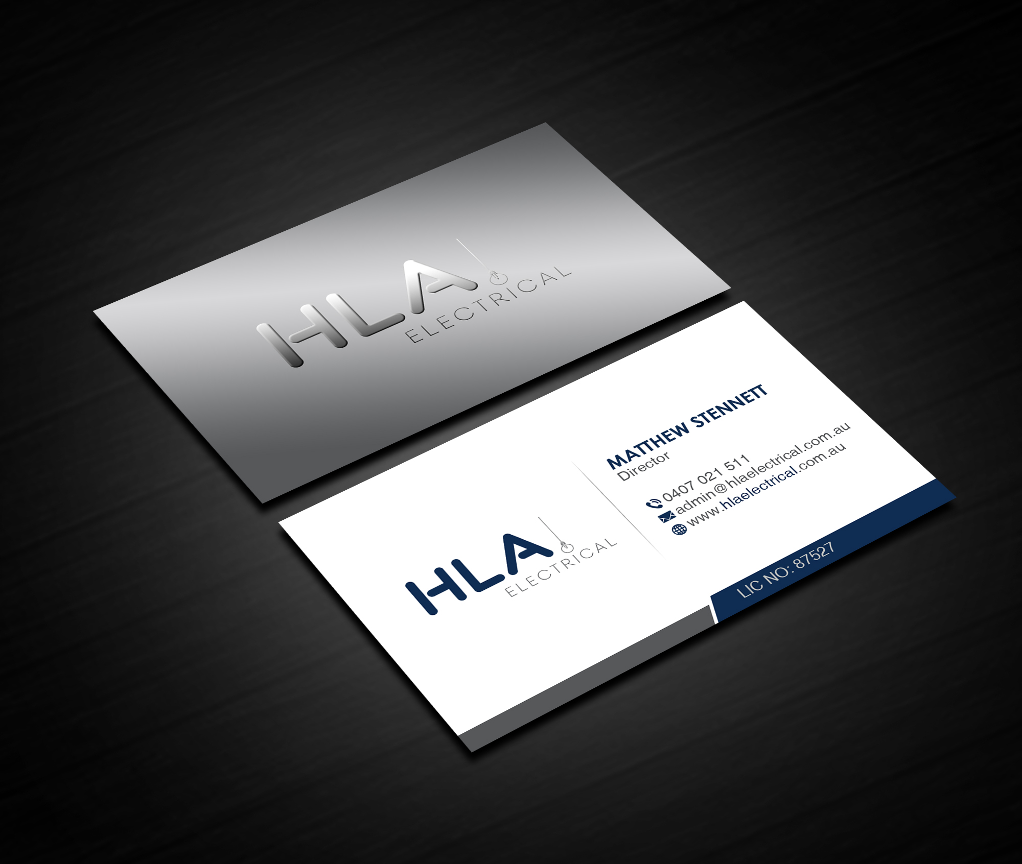 Business Card Design by Creations Box 2015 for HLA Electrical | Design #26245545