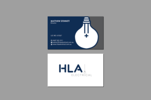 Business Card Design by Creations Box 2015 for HLA Electrical | Design: #26247265