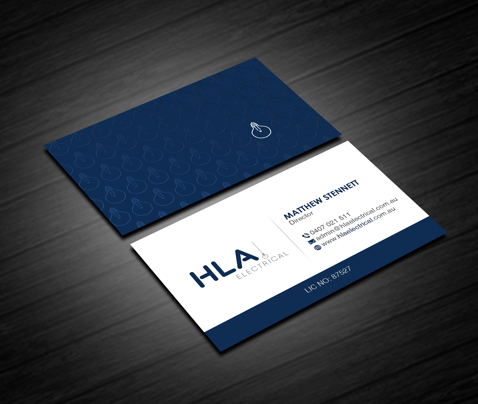 Business Card Design by Creations Box 2015 for HLA Electrical | Design #26247269