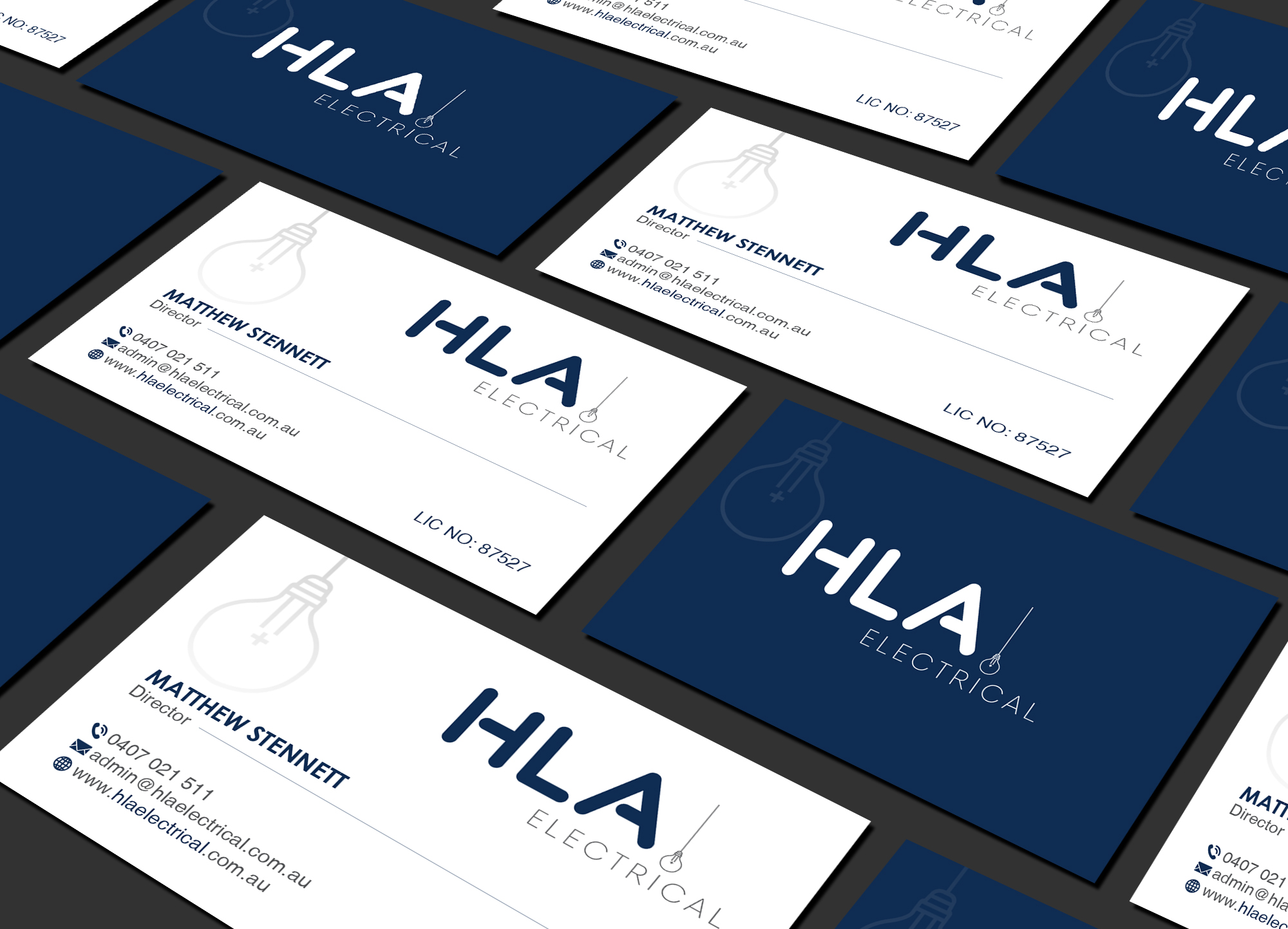 Business Card Design by Creations Box 2015 for HLA Electrical | Design #26247276