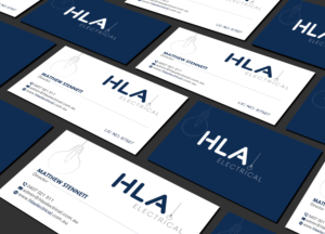 Business Card Design by Creations Box 2015 for HLA Electrical | Design: #26247276