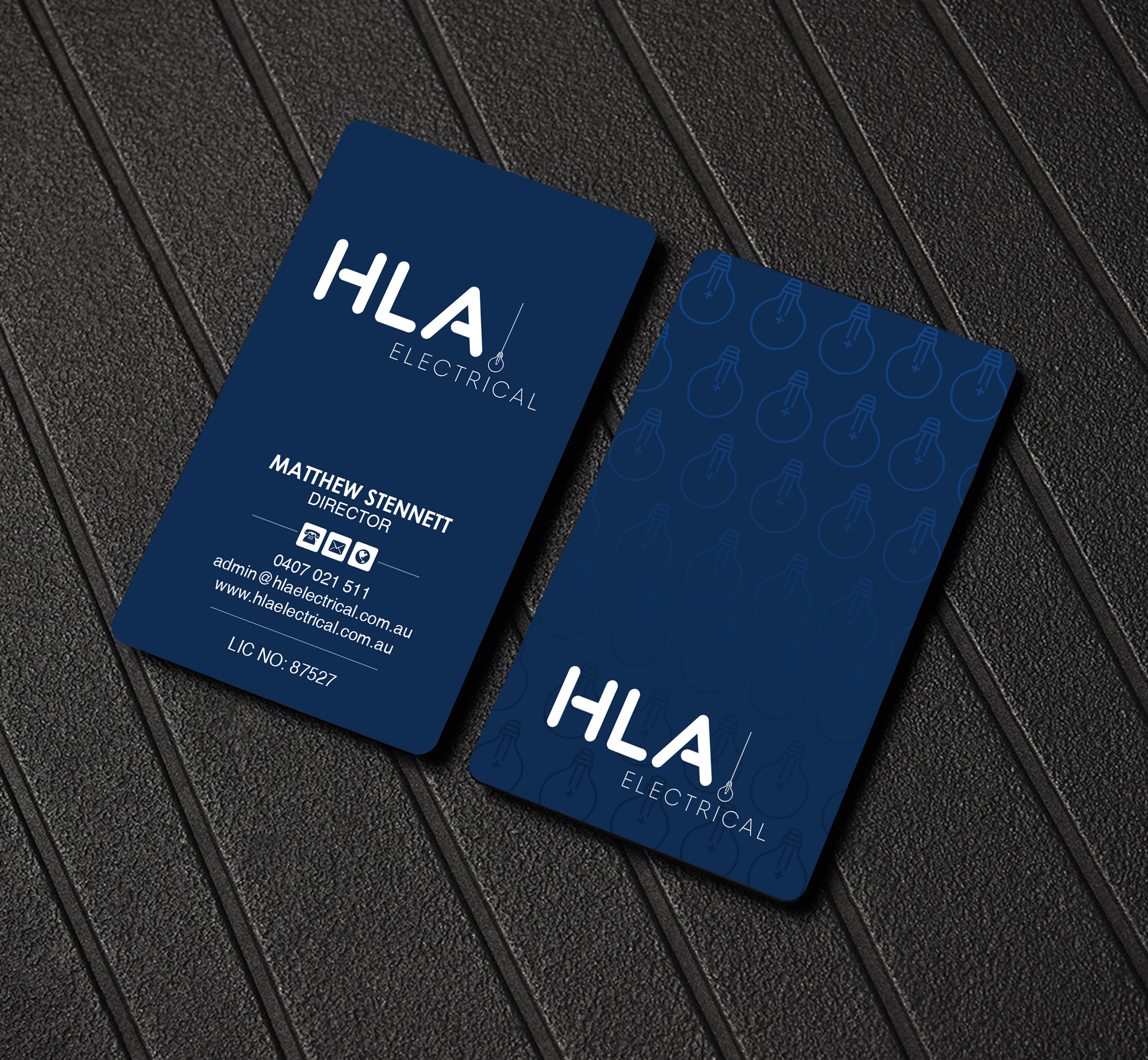 Business Card Design by Creations Box 2015 for HLA Electrical | Design #26247280