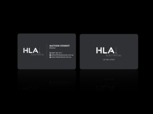 Business Card Design by Creations Box 2015 for HLA Electrical | Design: #26247283