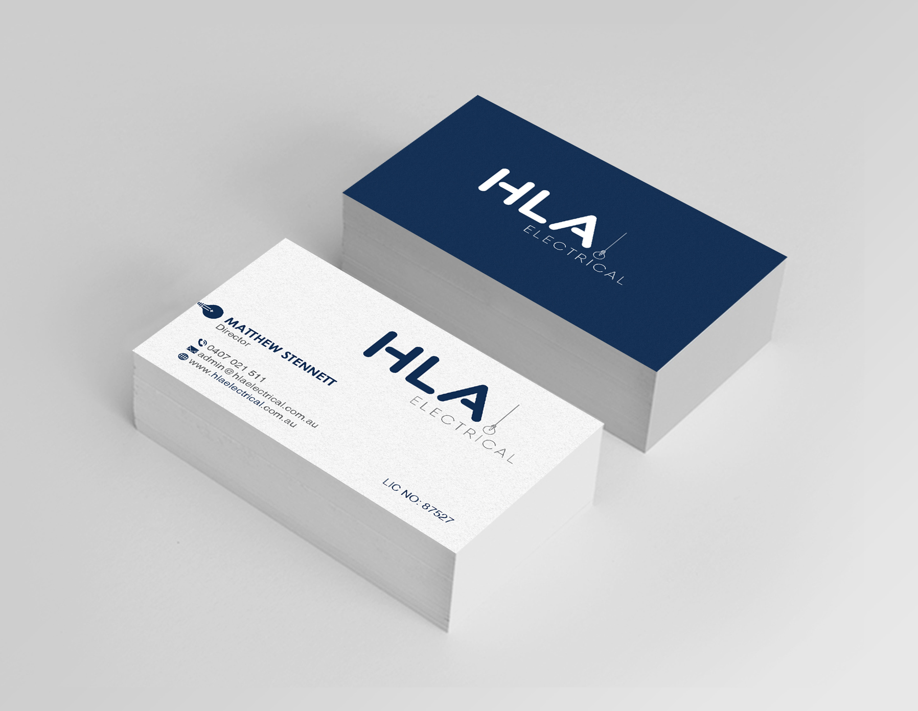 Business Card Design by Creations Box 2015 for HLA Electrical | Design #26247284