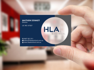 Design de Carte de Visite par Creations Box 2015 pour HLA Electrical | Design : #26247286