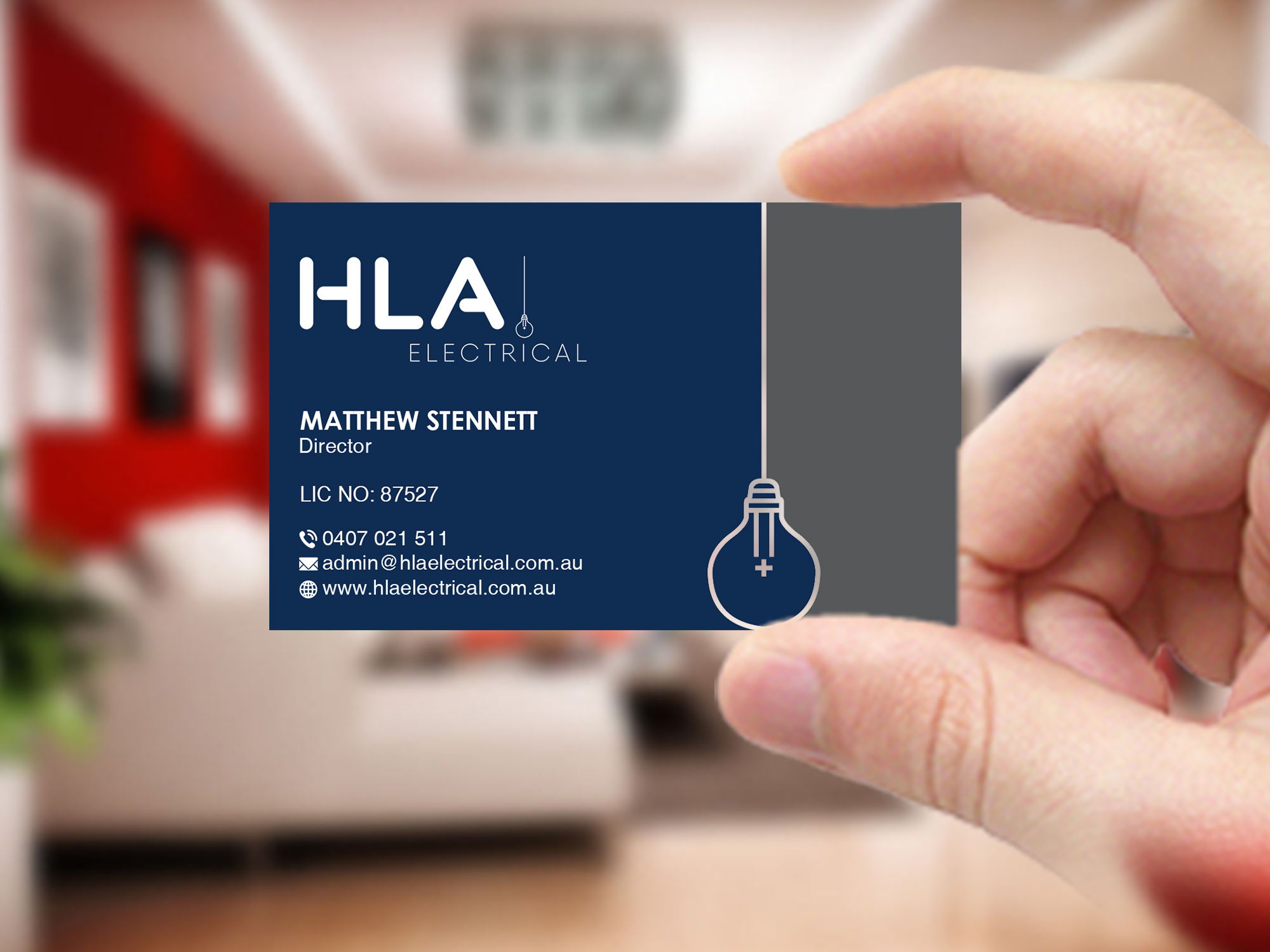 Business Card Design by Creations Box 2015 for HLA Electrical | Design #26247287