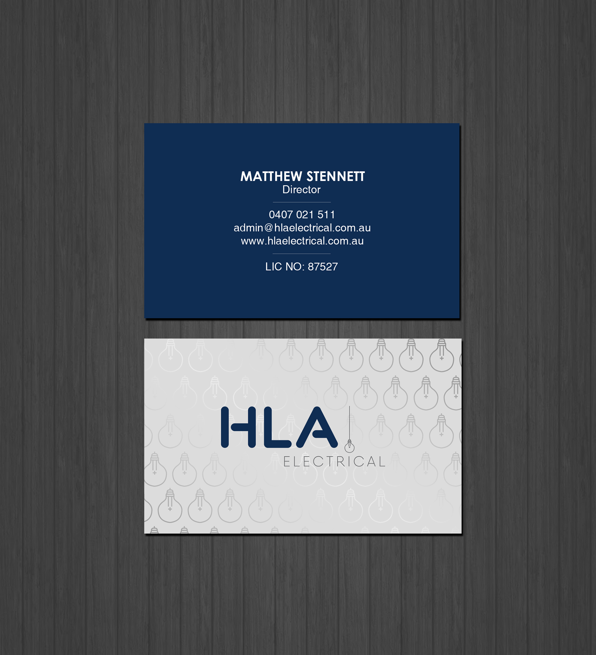 Business Card Design by Creations Box 2015 for HLA Electrical | Design #26247288