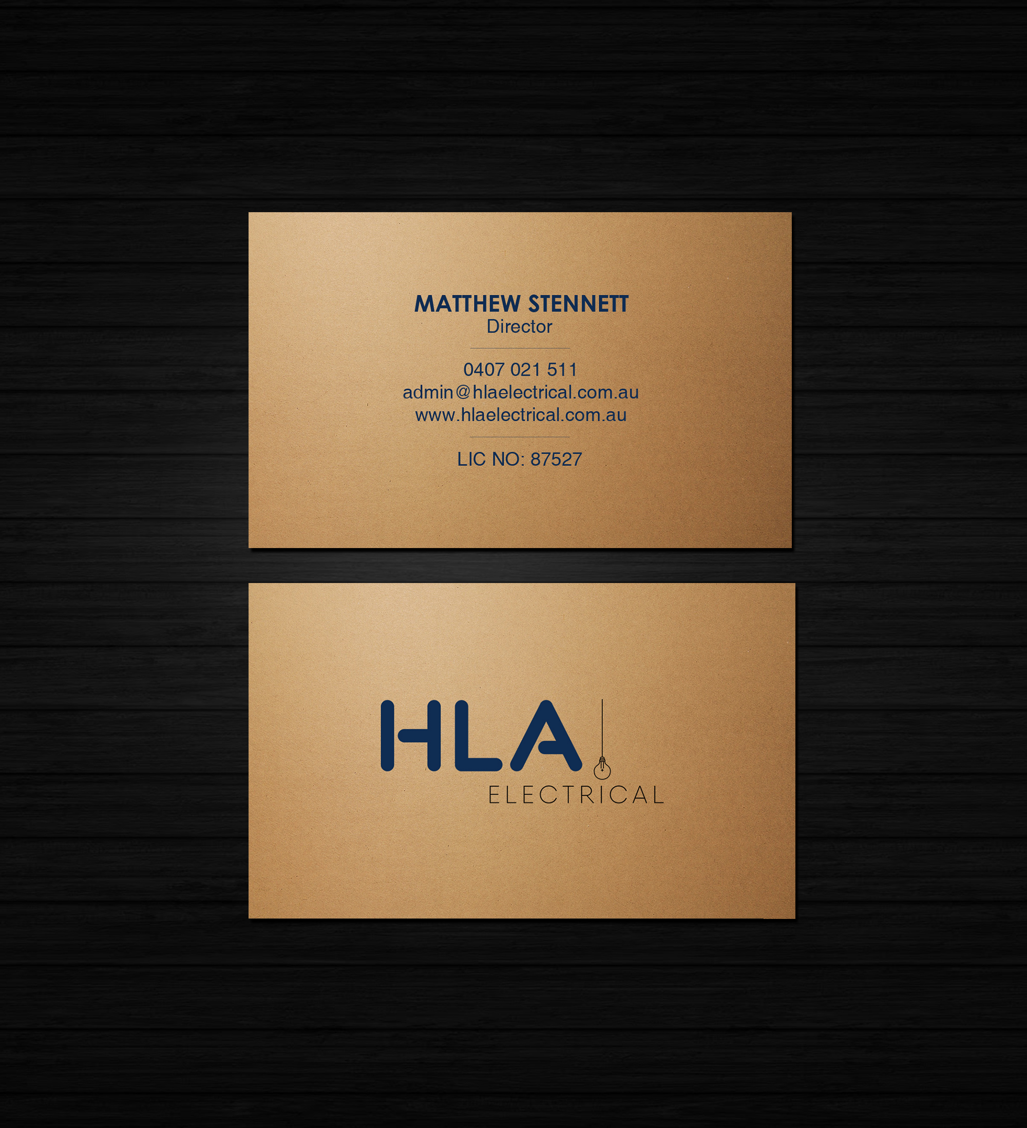 Business Card Design by Creations Box 2015 for HLA Electrical | Design #26247289