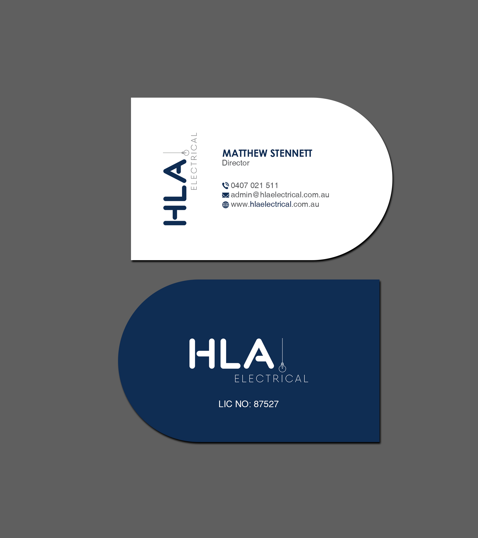 Business Card Design by Creations Box 2015 for HLA Electrical | Design #26247291