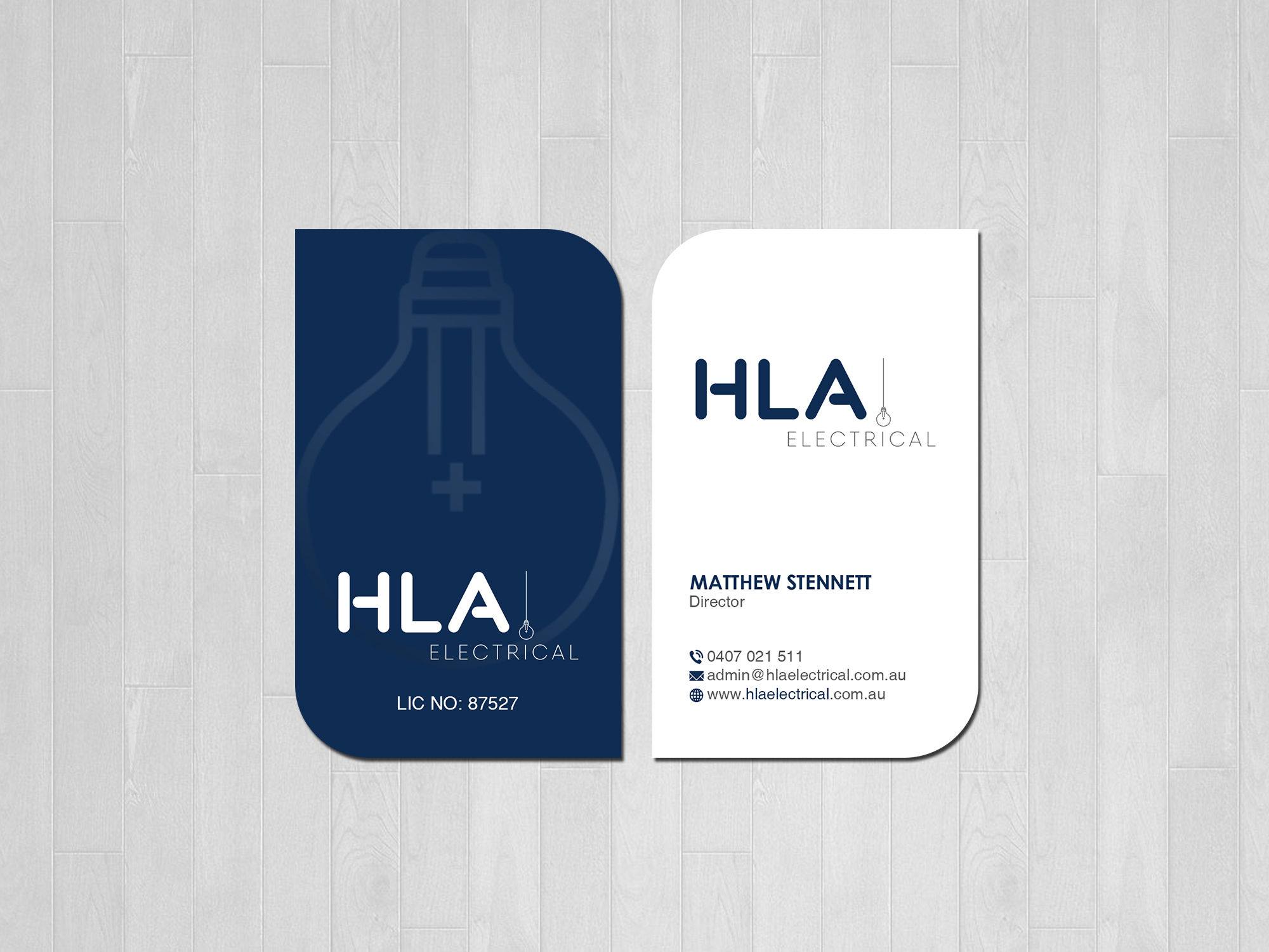 Business Card Design by Creations Box 2015 for HLA Electrical | Design #26247292