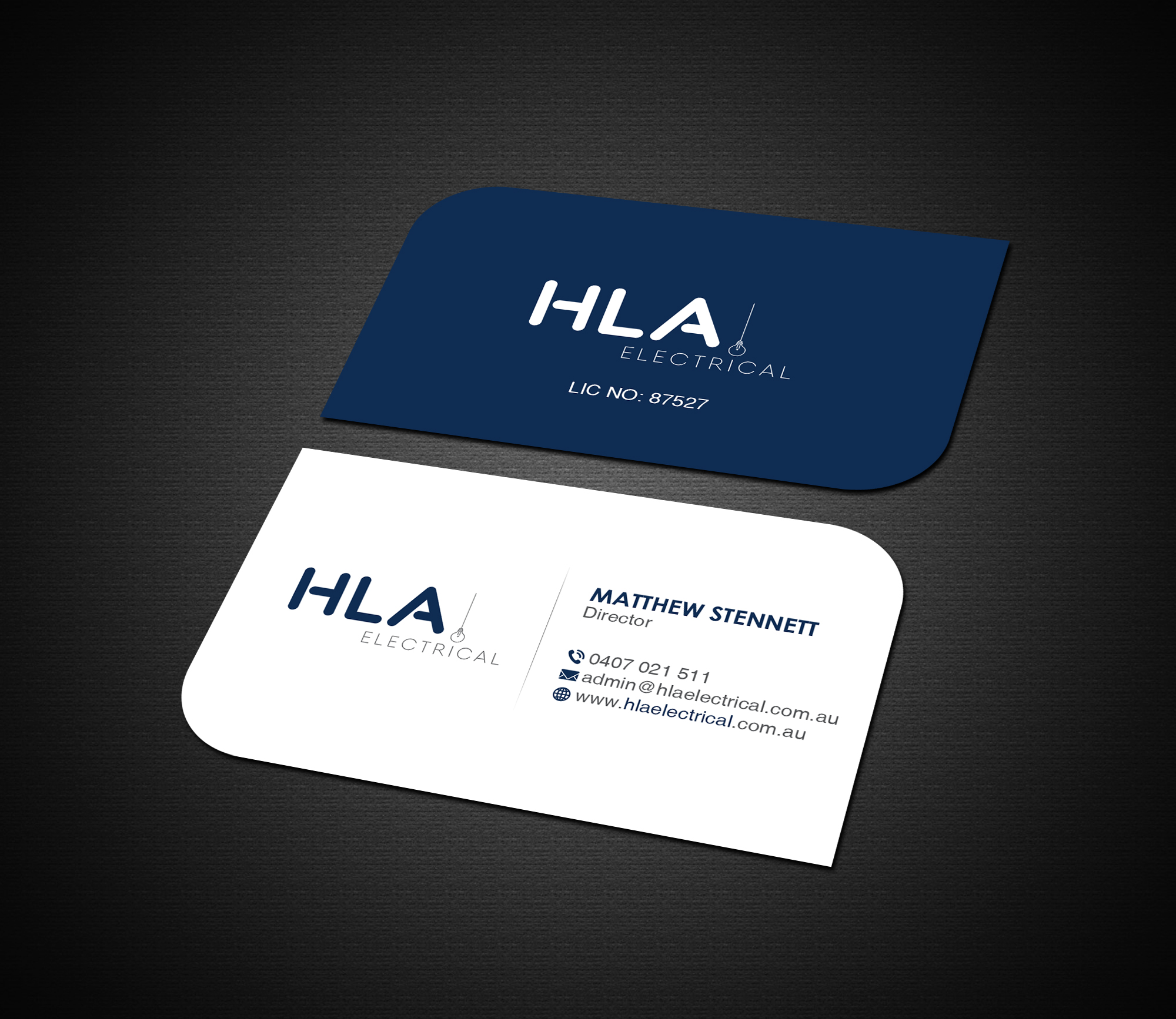 Business Card Design by Creations Box 2015 for HLA Electrical | Design #26247293