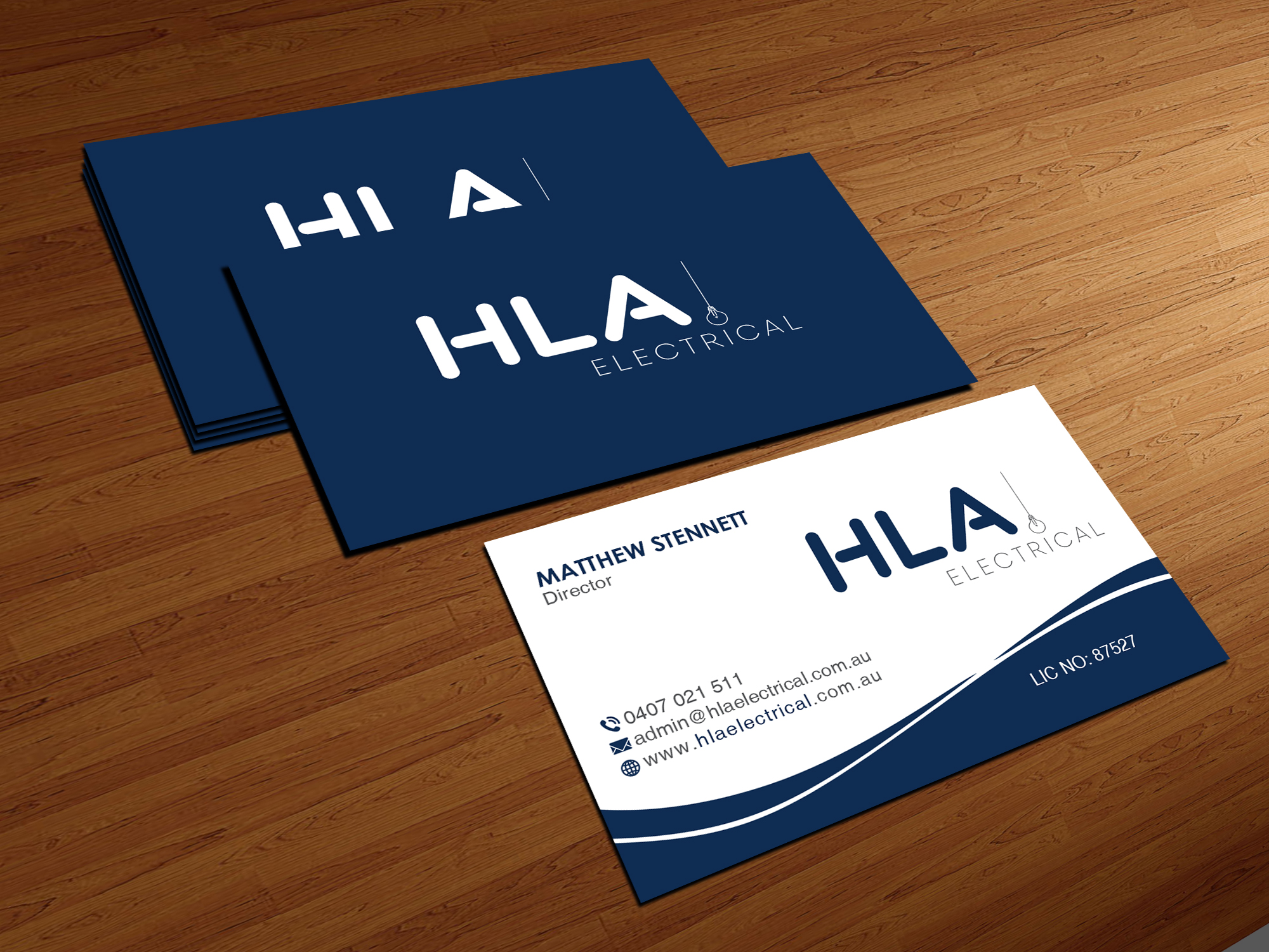 Business Card Design by Creations Box 2015 for HLA Electrical | Design #26251151