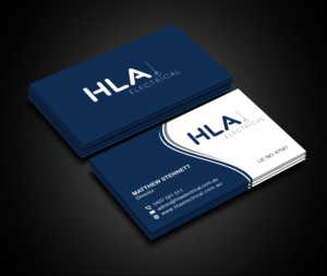 Design de Carte de Visite par Creations Box 2015 pour HLA Electrical | Design : #26251523
