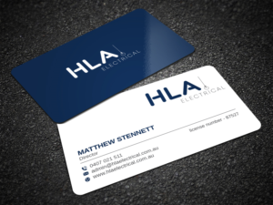 Design de Carte de Visite par Pictorial pour HLA Electrical | Design #26241570
