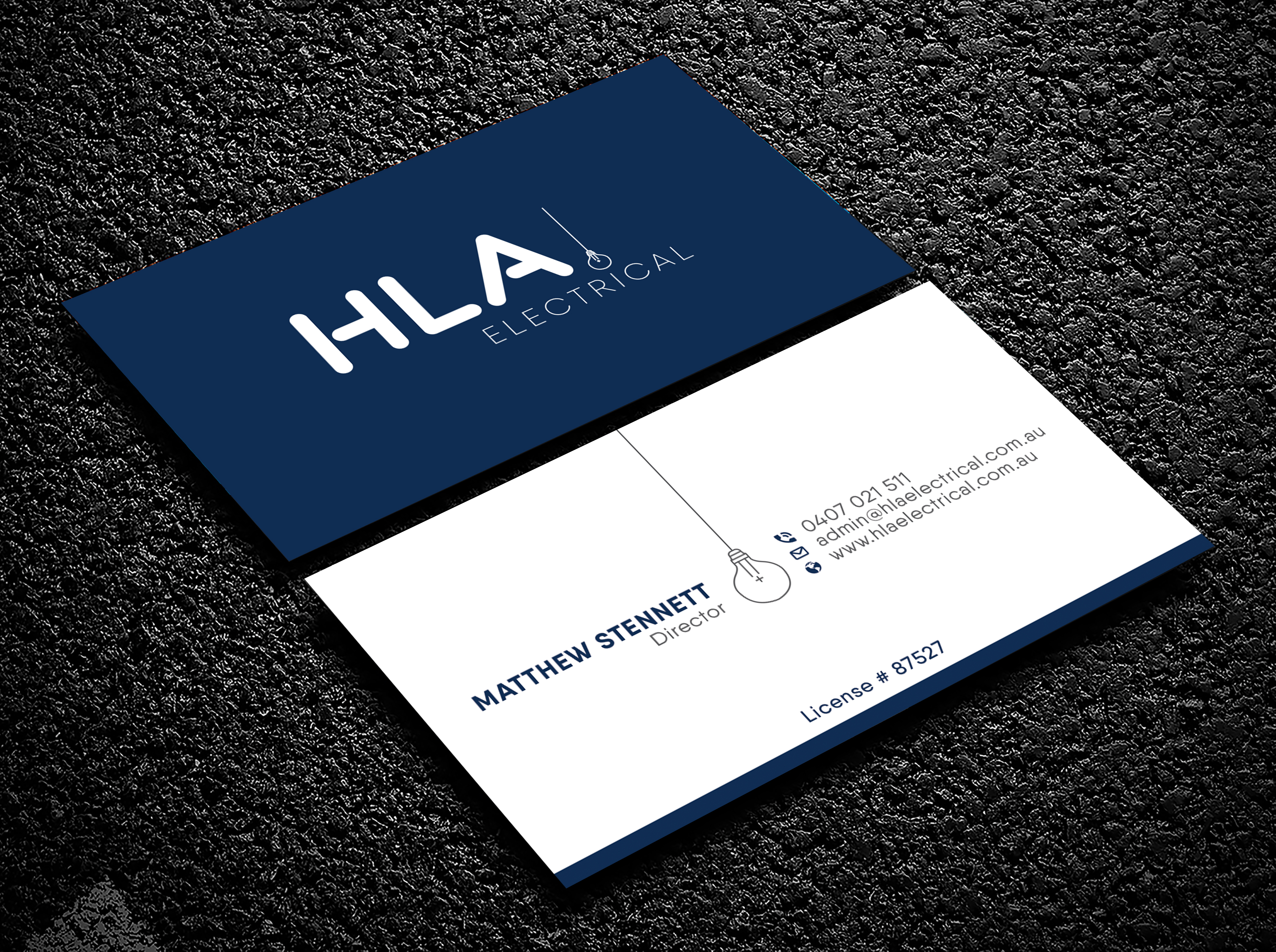 Design de Carte de Visite par Bold Pixels pour HLA Electrical | Design #26242533
