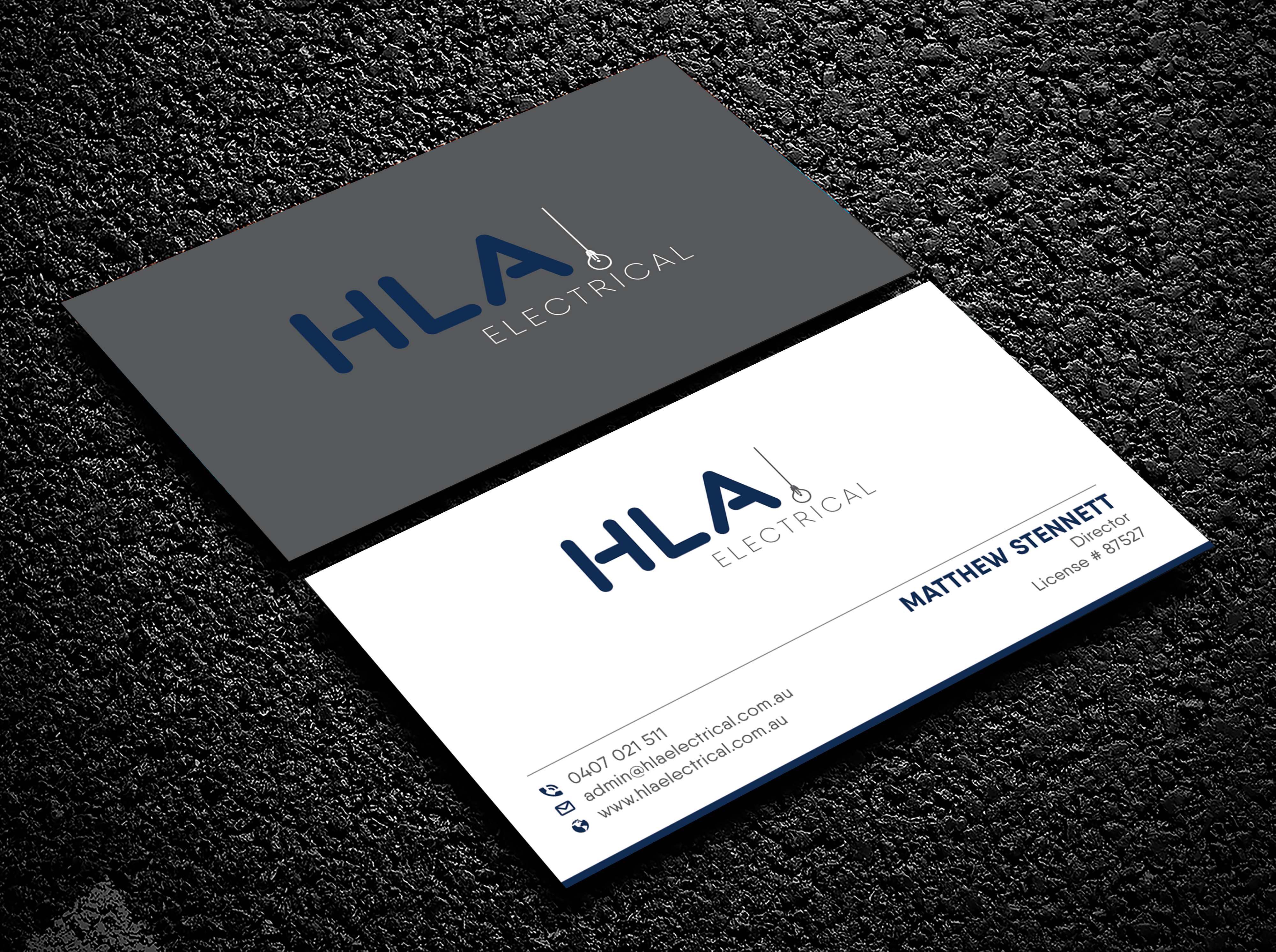 Diseño de Tarjeta de Presentación por Bold Pixels para HLA Electrical | Diseño #26242588