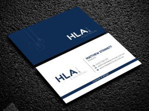 Business Card Design by Bold Pixels for HLA Electrical | Design: #26242621