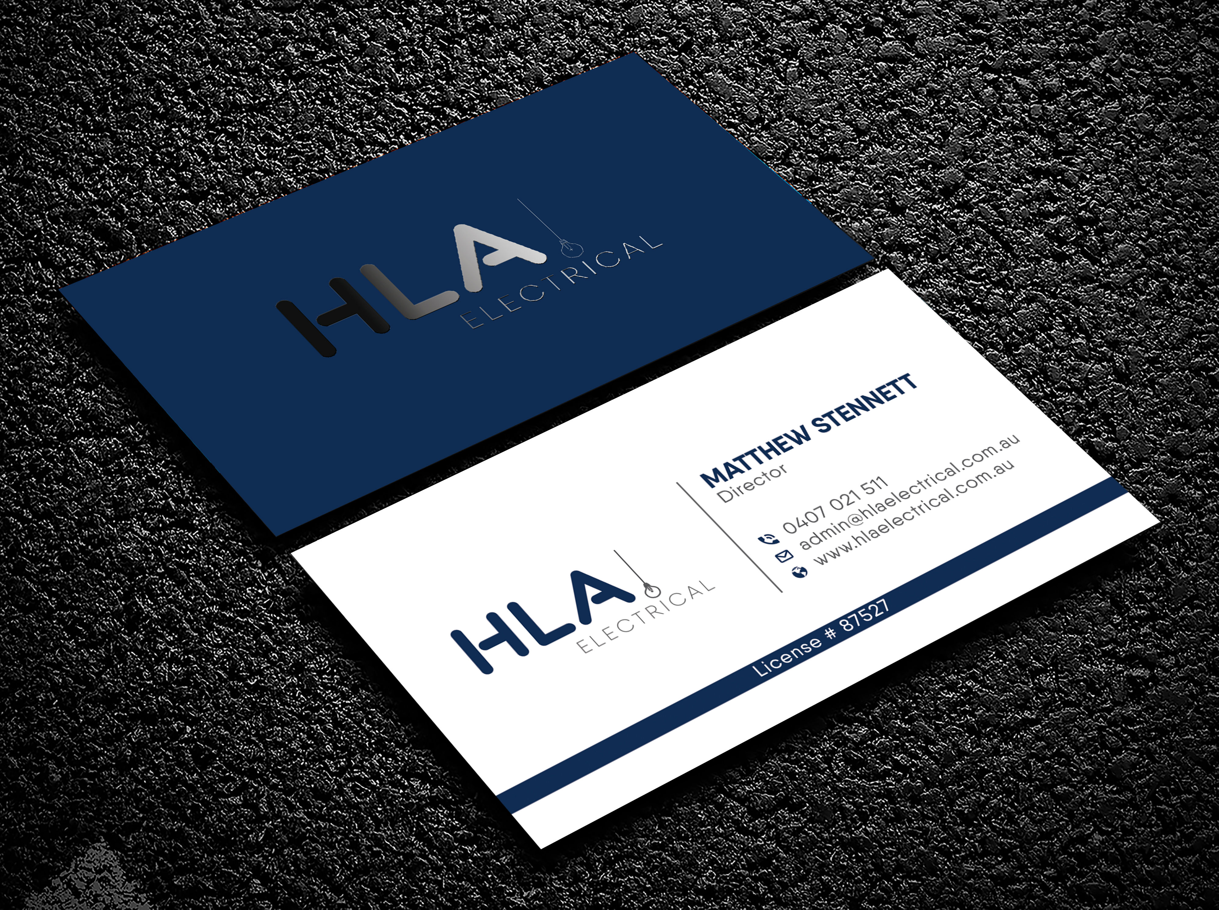 Business Card Design by Bold Pixels for HLA Electrical | Design #26242768