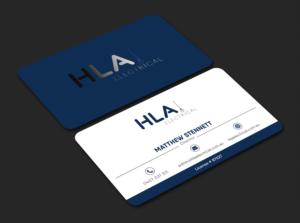 Business Card Design by Bold Pixels for HLA Electrical | Design: #26242893