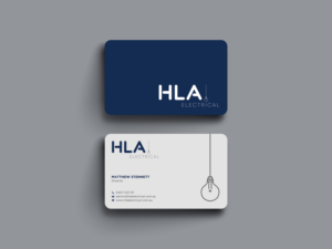 Business Card Design by depictionist for HLA Electrical | Design: #26245189