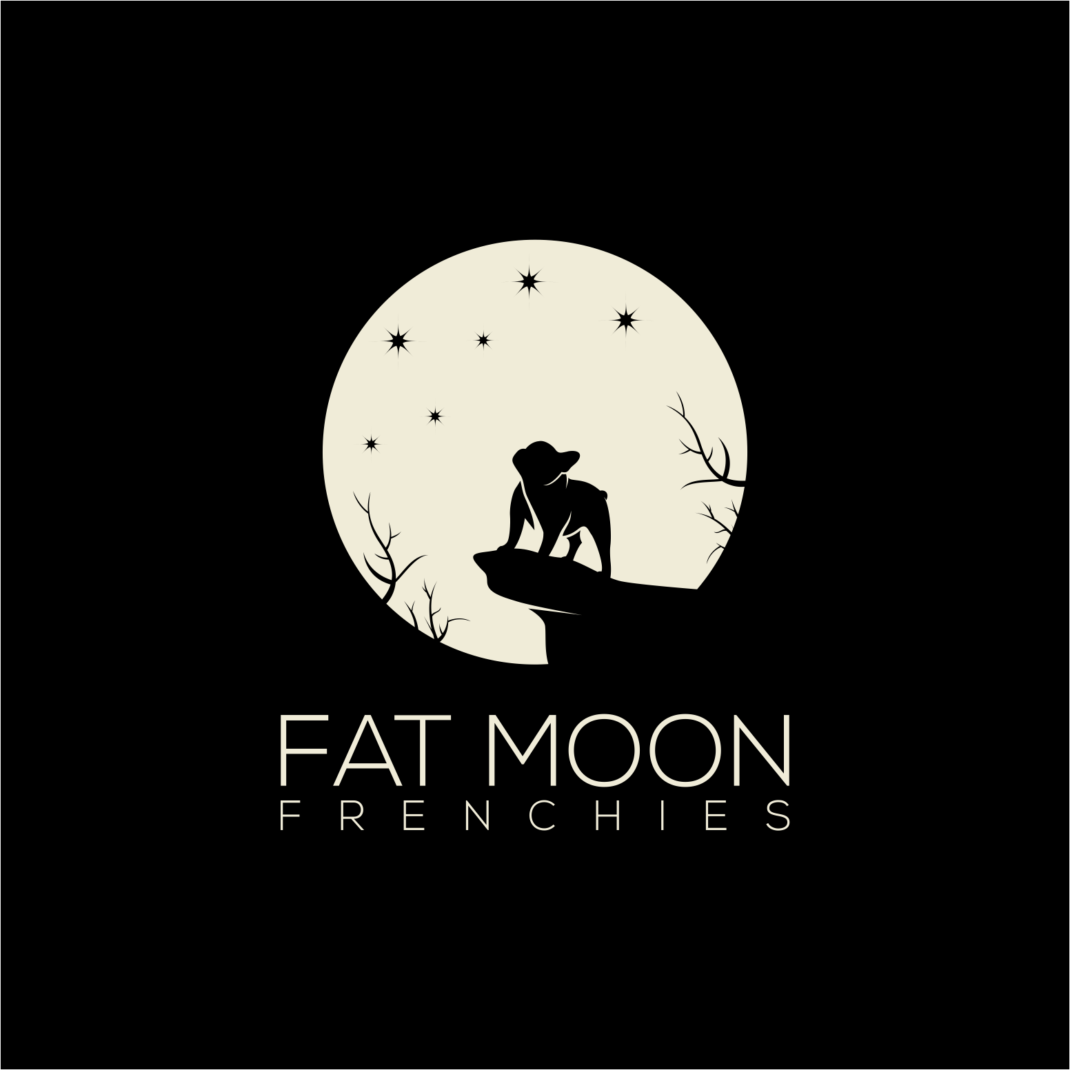 Logo Design by marwito for Fat Moon Frenchies | Design: #26251488