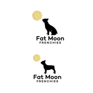 Logo Design by G.R.L.T 2 for Fat Moon Frenchies | Design: #26257824