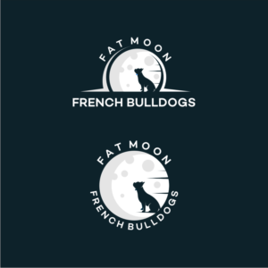 Logo Design by G.R.L.T 2 for Fat Moon Frenchies | Design: #26273868