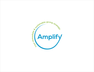 Amplify   and then Amplify with the slogan Your immediate & sustainable giving strategy. | Logo-Design von BNdesigner