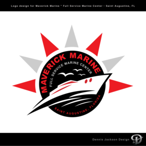 Maverick Marine | Logo Design by Dennis Jackson Design
