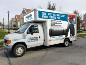 On-site Mobile Tires  | Graphic Design by Fine Graphics House