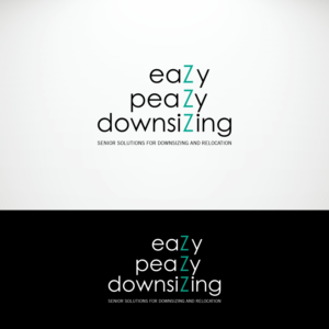 eazy peazy downsizing  - tag line :   senior solutions for downsizing and relocation | Logo Design by B8