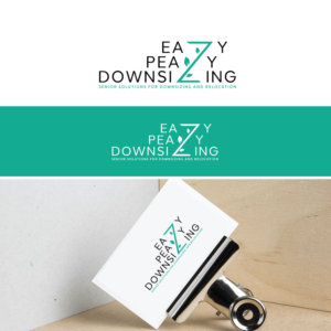 eazy peazy downsizing  - tag line :   senior solutions for downsizing and relocation | Logo Design by ecorokerz