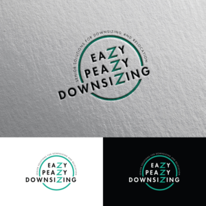 eazy peazy downsizing  - tag line :   senior solutions for downsizing and relocation | Logo Design by Rii