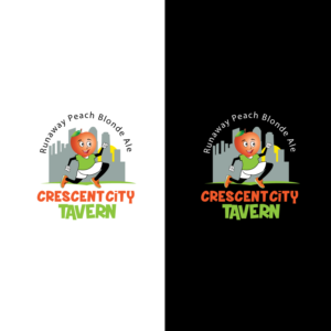 Crescent City Tavern.    Runaway Peach Blonde Ale | Logo Design by sankar999