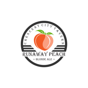 Crescent City Tavern.    Runaway Peach Blonde Ale | Diseño de Logo por Gerald Design 3