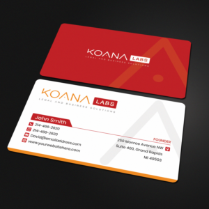 Legal and Consultancy Tech: Koana Labs (Legad Advice and Busines Solutions) | Design de Carte de Visite par Sandaruwan