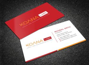 Legal and Consultancy Tech: Koana Labs (Legad Advice and Busines Solutions) | Design de Carte de Visite par Tripti Ranjan Gain