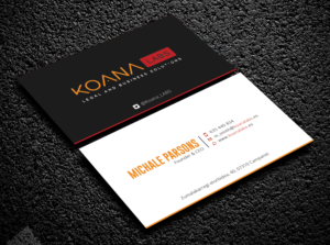 Legal and Consultancy Tech: Koana Labs (Legad Advice and Busines Solutions) | Business Card Design by Bold Pixels