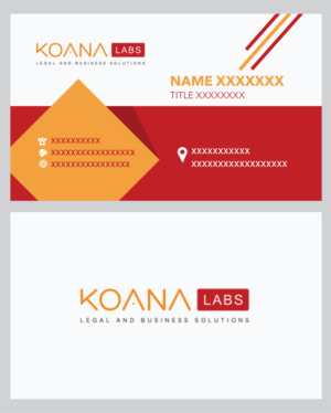 Legal and Consultancy Tech: Koana Labs (Legad Advice and Busines Solutions) | Business Card Design by geni