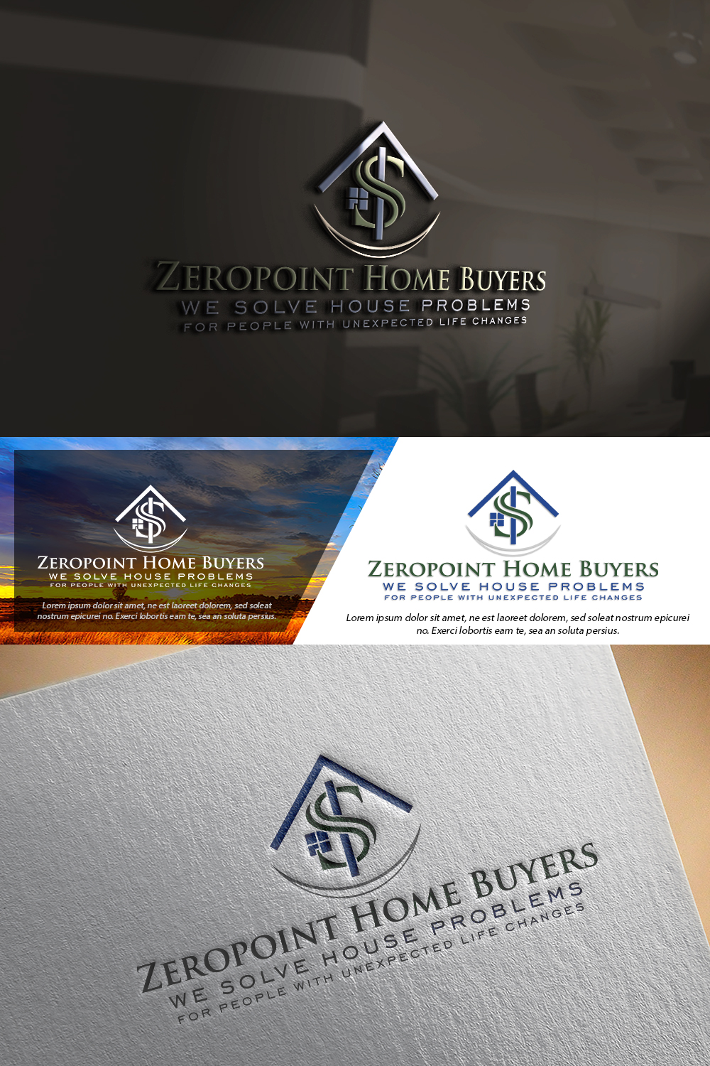 Logo-Design von damian für Zeropoint Home Buyers, LLC | Design #26254764