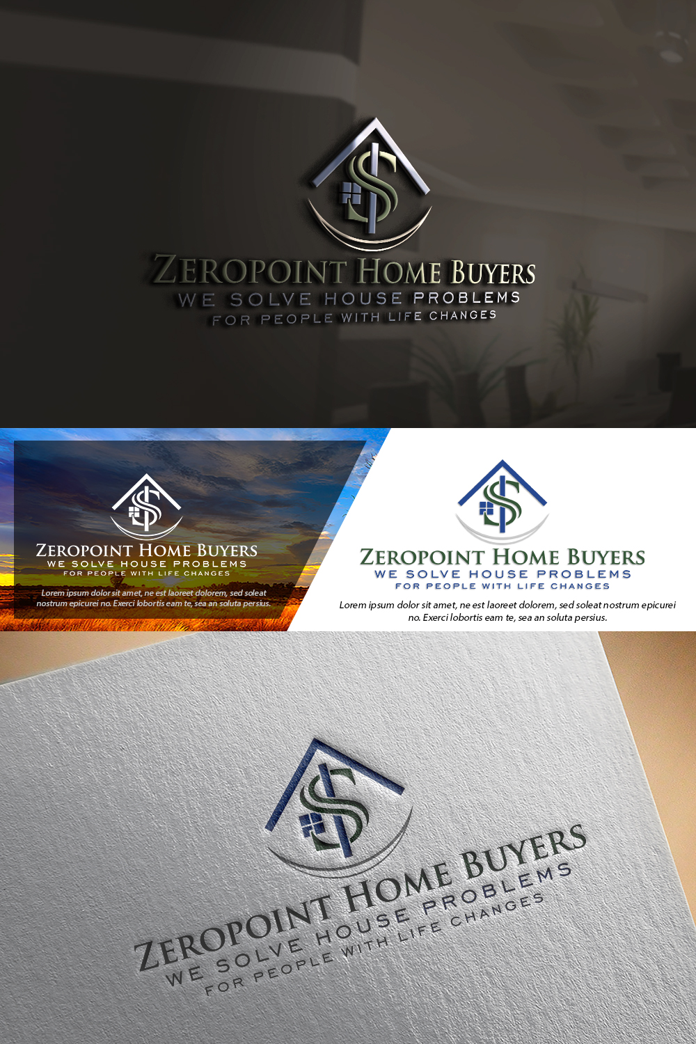 Diseño de Logo por damian para Zeropoint Home Buyers, LLC | Diseño #26255052