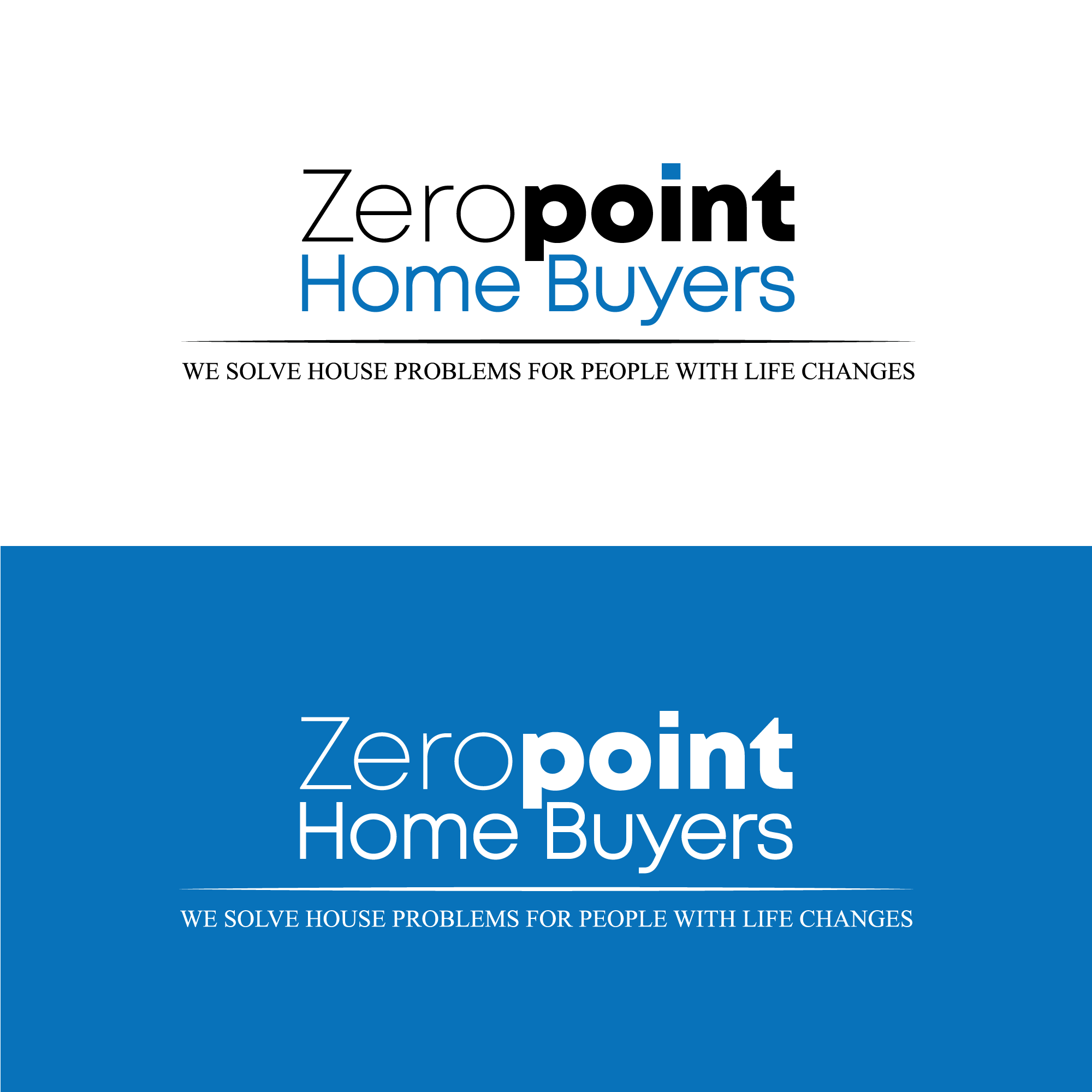 Logo Design by Zak deZign for Zeropoint Home Buyers, LLC | Design #26255056